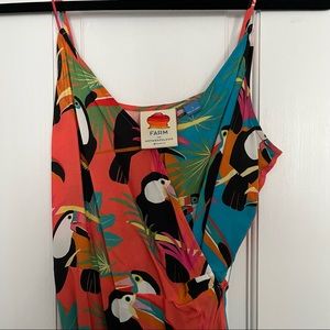 Farm Rio/Anthro Midi Wrap Dress, S